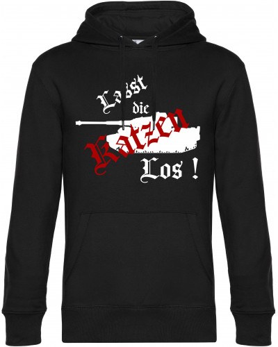 Herren Kapuzen-Pullover (Lasst die Katzen los)