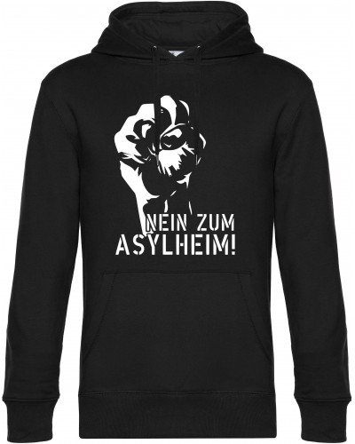 Herren Kapuzen-Pullover (Nein zum Asylheim)