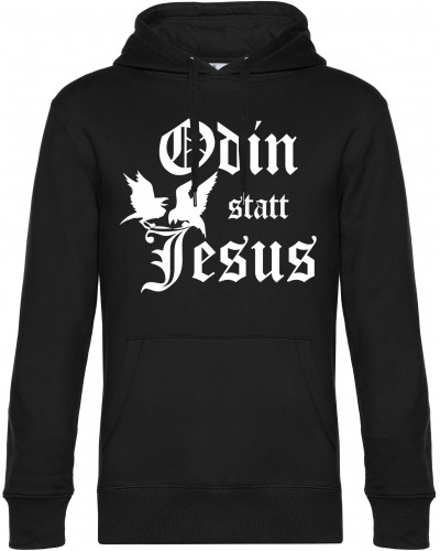 Herren Kapuzen-Pullover (Odin statt Jesus)