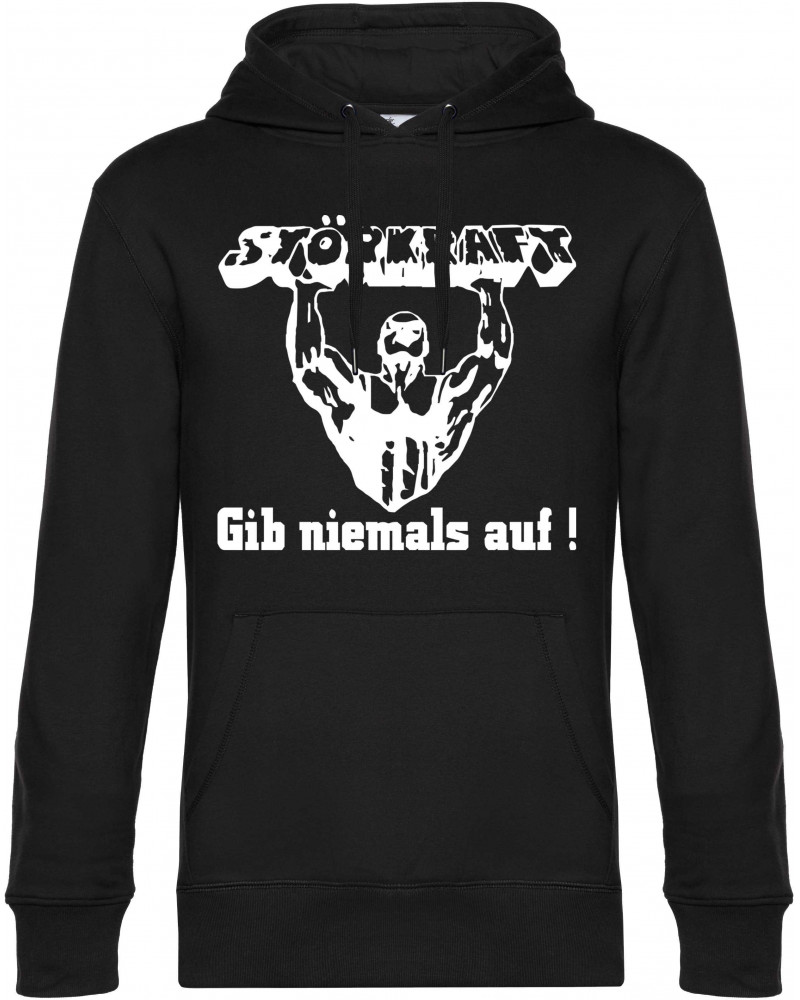 Herren Kapuzen-Pullover (Störkraft gib niemals auf)