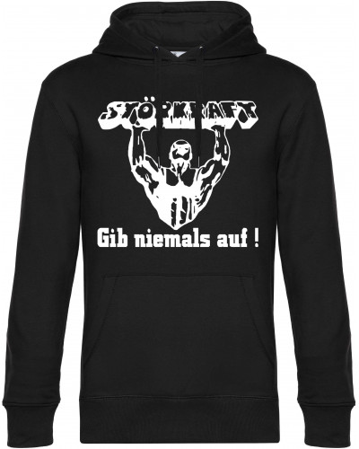 Herren Kapuzen-Pullover (Störkraft gib niemals auf)