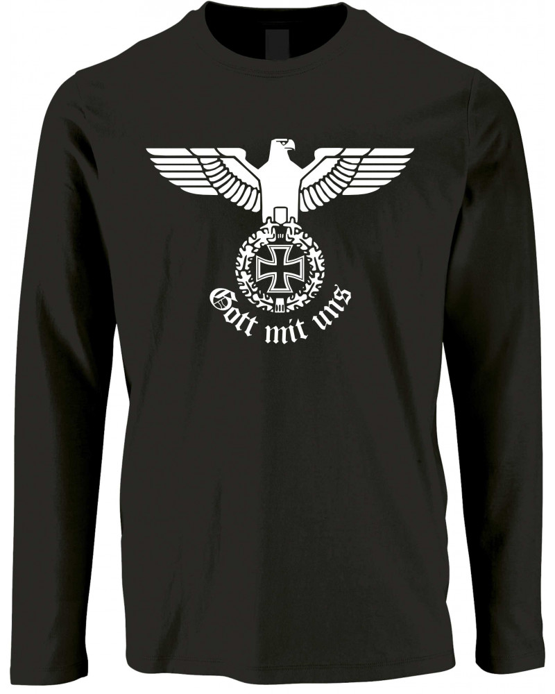Herren Langarm Shirt (Gott mit uns)