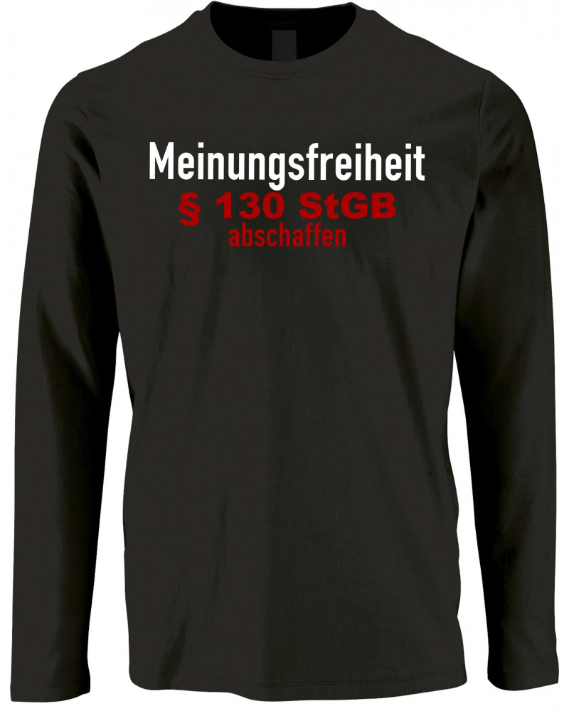 Herren Langarm Shirt (Meinungsfreiheit)