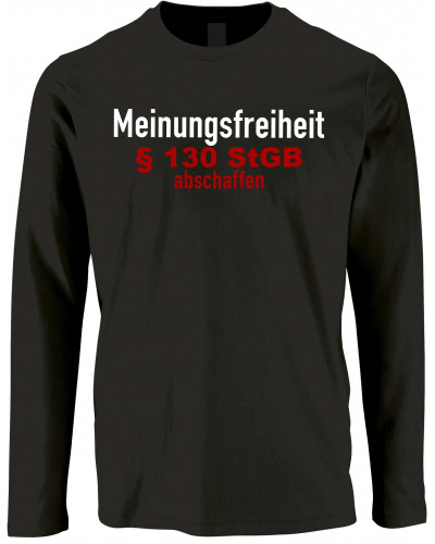 Herren Langarm Shirt (Meinungsfreiheit)