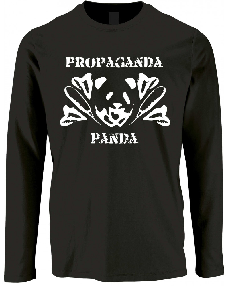 Herren Langarm Shirt (Propaganda Panda)