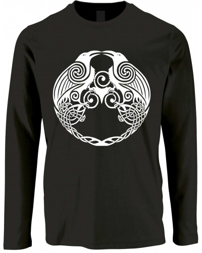 Herren Langarm Shirt (Raben)