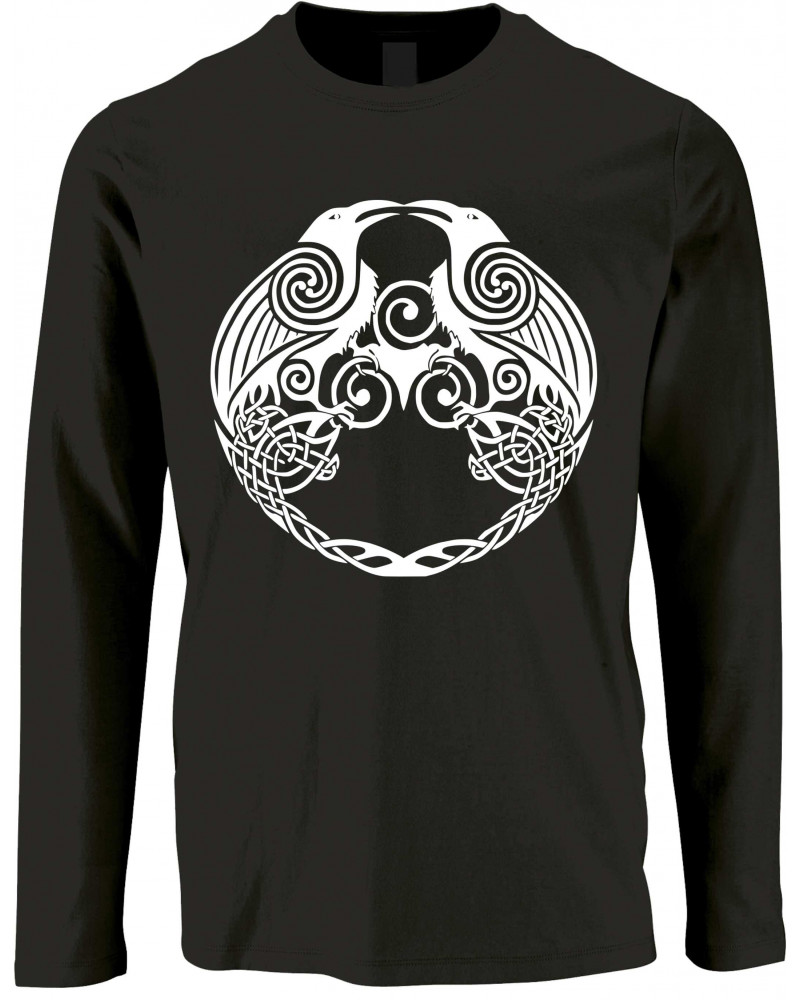 Herren Langarm Shirt (Raben)