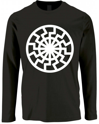 Herren Langarm Shirt (Schwarze Sonne)