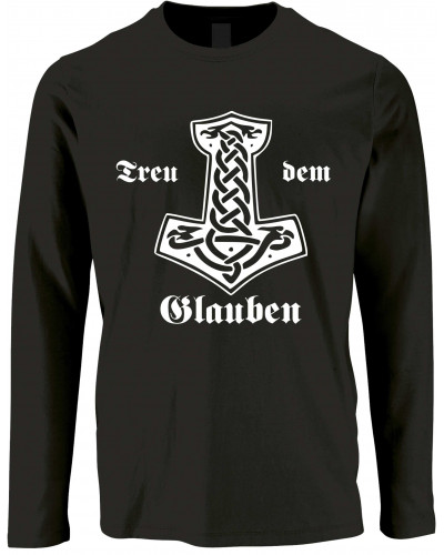 Herren Langarm Shirt (Treu dem Glauben)
