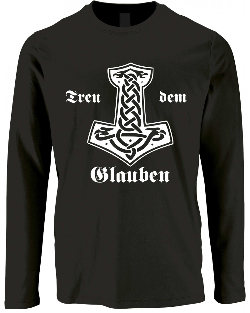 Herren Langarm Shirt (Treu dem Glauben)