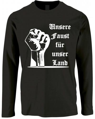 Herren Langarm Shirt (Unsere Faust für unser Land)