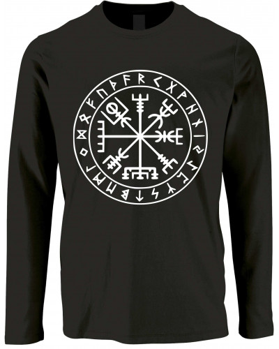 Herren Langarm Shirt (Vegvisir)