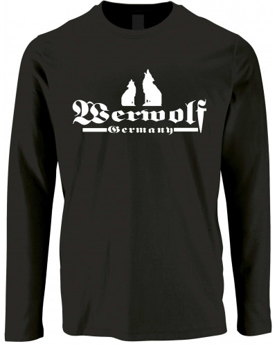 Herren Langarm Shirt (Werwolf Germany mit Wolf)