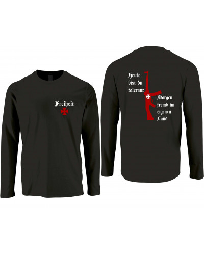 Herren Langarm Shirt (Heute tolerant morgen fremd im eigenen Land)