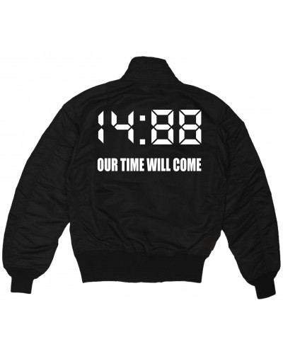 Bestickte MA1 Bomberjacke (1488 Our time will come)
