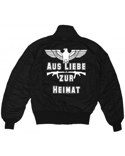 Bestickte MA1 Bomberjacke (Aus liebe zur Heimat)