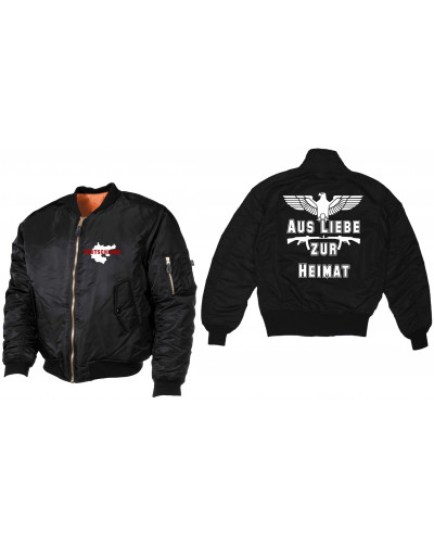 Bestickte MA1 Bomberjacke (Aus liebe zur Heimat)