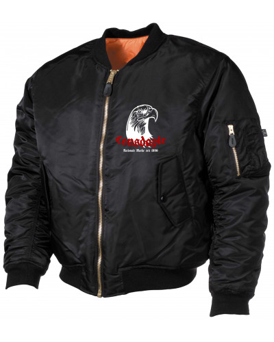 Bestickte MA1 Bomberjacke (Consdaple, Adlerkopf 1990)