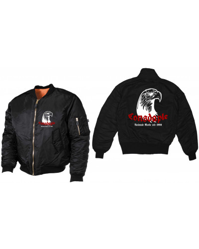 Bestickte MA1 Bomberjacke (Consdaple, Adlerkopf 1990)