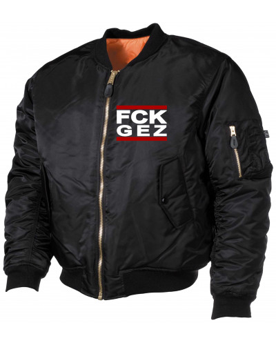 Bestickte MA1 Bomberjacke (FCK GEZ)