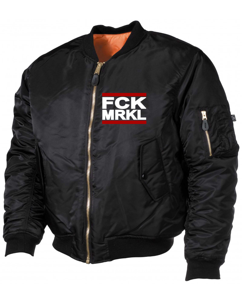 Bestickte MA1 Bomberjacke (FCK MRKL)