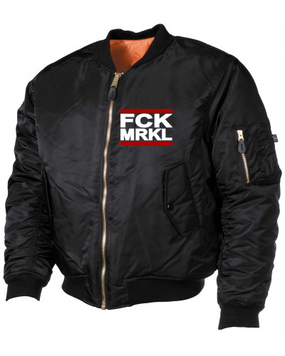 Bestickte MA1 Bomberjacke (FCK MRKL)