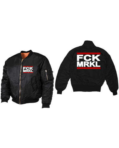Bestickte MA1 Bomberjacke (FCK MRKL)