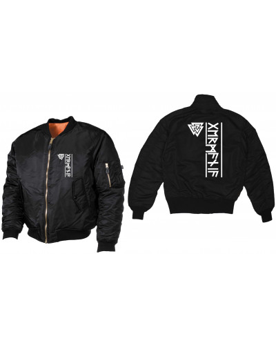 Bestickte MA1 Bomberjacke (Germania Runen)