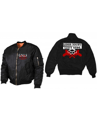 Bestickte MA1 Bomberjacke (GNLS, Schlagring)