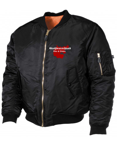 Bestickte MA1 Bomberjacke (Großdeutschland Blut&Boden)