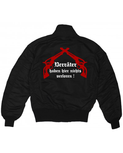Bestickte MA1 Bomberjacke (Kameradschaft mehr als nur ein Wort)