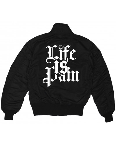 Bestickte MA1 Bomberjacke (Life is Pain)