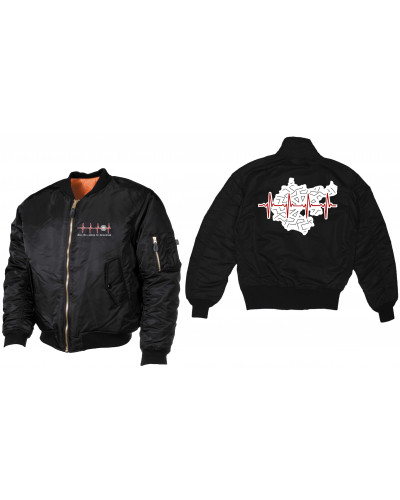 Bestickte MA1 Bomberjacke (Mein Herz schlägt für Deutschland)