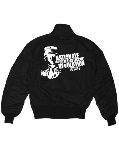Bestickte MA1 Bomberjacke (Nationale und sozialistische Revolution jetzt)