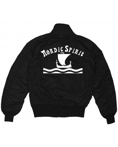 Bestickte MA1 Bomberjacke (Nordic Spirit)