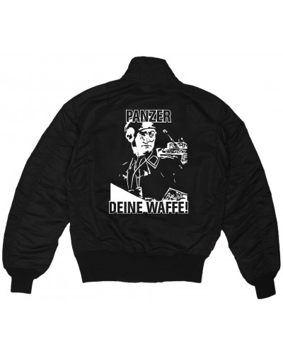 Bestickte MA1 Bomberjacke (Panzer, deine Waffe!)