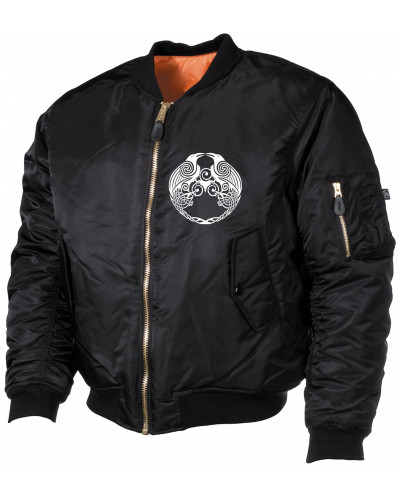 Bestickte MA1 Bomberjacke (Raben)