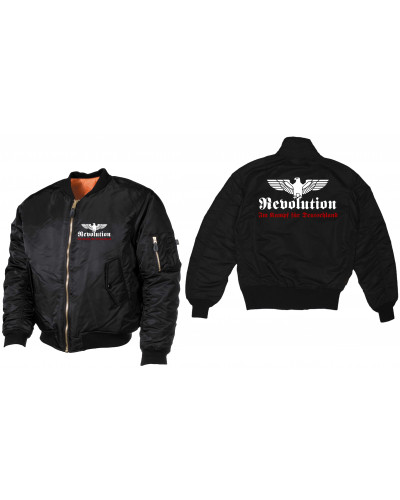 Bestickte MA1 Bomberjacke (Revolution Deutschland)