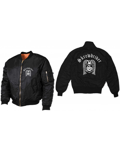 Bestickte MA1 Bomberjacke (Skrewdriver)