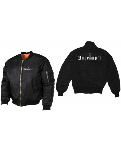 Bestickte MA1 Bomberjacke (Ungeimpft, Einfarbig)