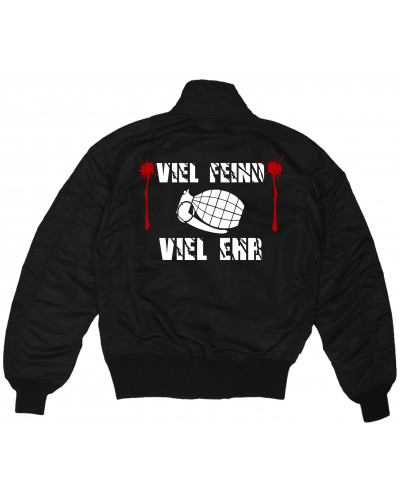 Bestickte MA1 Bomberjacke (Viel feind viel Ehr)