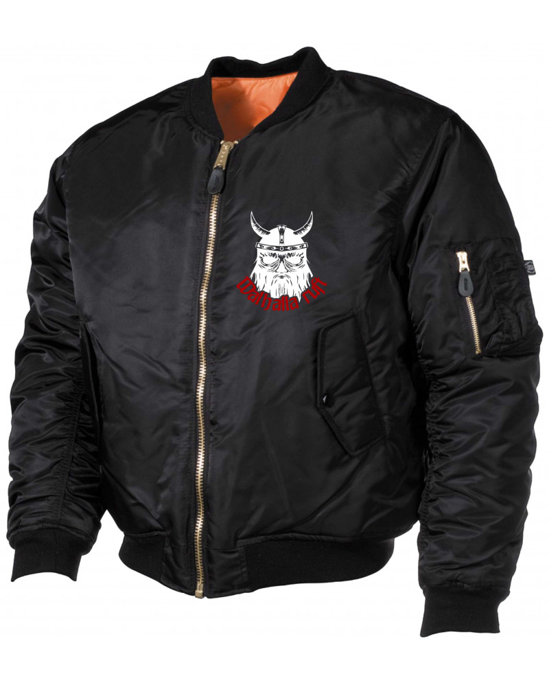 Bestickte MA1 Bomberjacke (Walhalla ruft)