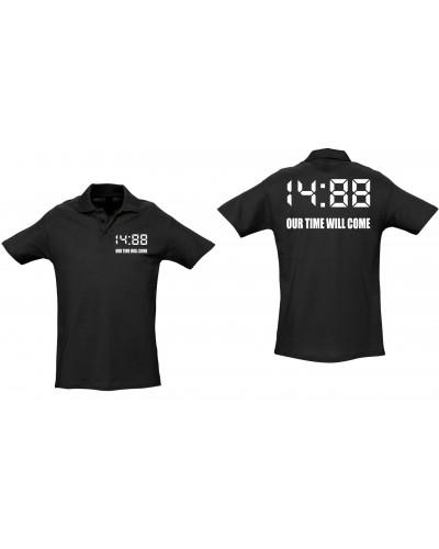 Besticktes Herren Poloshirt (1488 Our time will come)