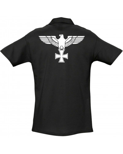 Besticktes Herren Poloshirt (Adler, Kreuz)