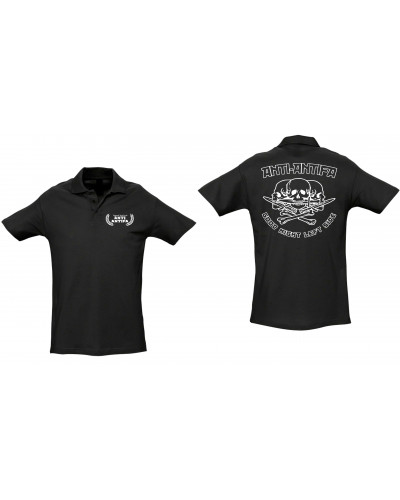 Besticktes Herren Poloshirt (Anti-Antifa)