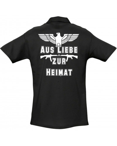 Besticktes Herren Poloshirt (Aus liebe zur Heimat)