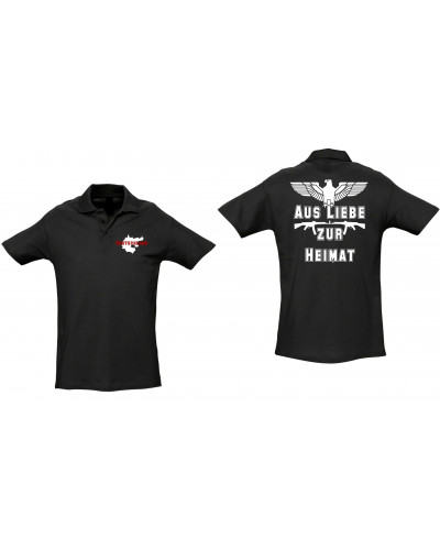 Besticktes Herren Poloshirt (Aus liebe zur Heimat)