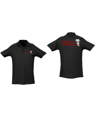 Besticktes Herren Poloshirt (Deutsches Afrikakorps)