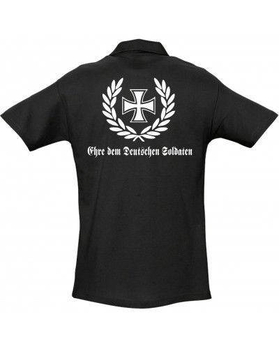 Besticktes Herren Poloshirt (Ehre dem Deutschen Soldaten)