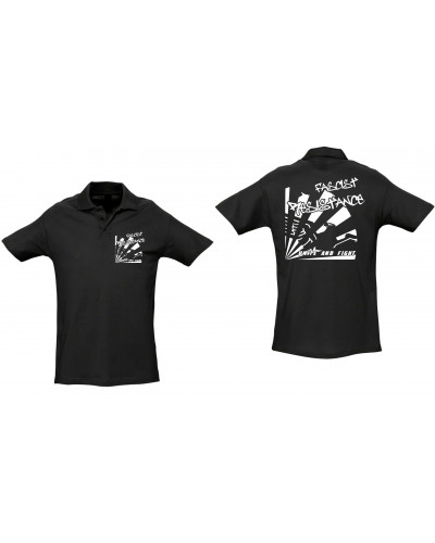 Besticktes Herren Poloshirt (Fascist Resistance)